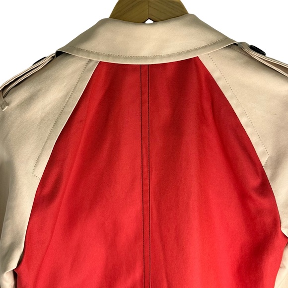 Coach Colorblock WM Peacoat Khaki, Red, Black with Button Detail on Shoulder - Picture 7 of 10